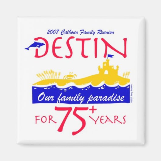 カルフーン懇親会磁石 マグネット (正面)