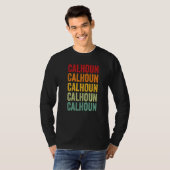 カルフーン郡 ジョージア 虹 テキスト Tシャツ (正面フル)