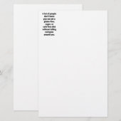 カルブのない 便箋 (正面/裏面)