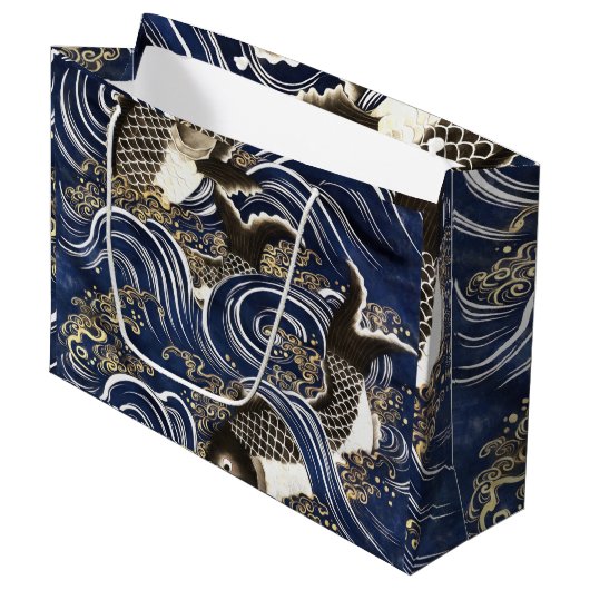 カルプ日本の抱き枕 ラージペーパーバッグ (正面アングル)