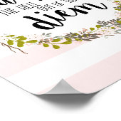 カルペディエムおもしろい感動的引用文アートプリント ポスター (角)