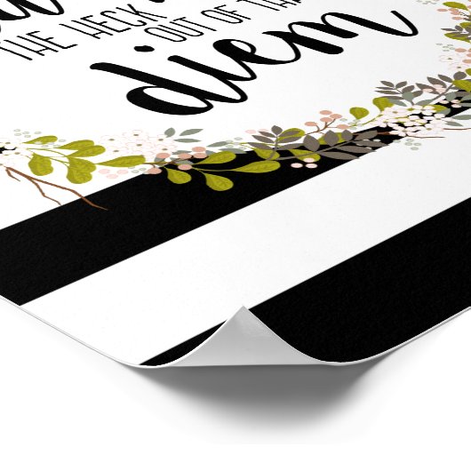 カルペディエムおもしろい感動的引用文アートプリント ポスター (角)