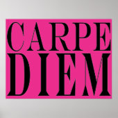 カルペディエムザデイラテン引用文幸福 ポスター (正面)