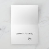カルペディエムポンドフィッシュおもしろい写真誕生日 カード (内部)