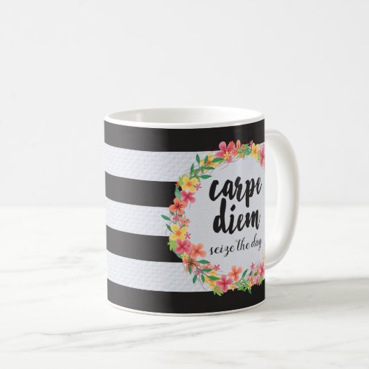 カルペディエム/シーズザデイ引用文 コーヒーマグカップ (正面右)