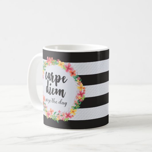 カルペディエム/シーズザデイ引用文 コーヒーマグカップ (正面左)