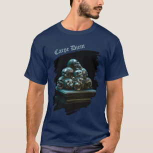 カルペディエム メタリックスカル グループ Tシャツ