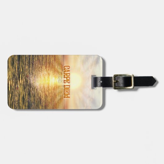 カルペディエム – 旅行インザサンセットカスタマイズ() ラゲッジタグ (正面横)