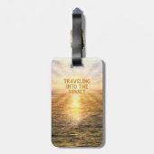 カルペディエム – 旅行インザサンセットカスタマイズ() ラゲッジタグ (裏面縦)