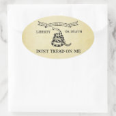 カルペパー国旗のシール 楕円形シール (バッグ)