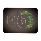 カルボインスパイアード植物日付を保存 マグネット (横)