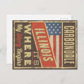 カルボンデールイリノイ ポストカード (正面/裏面)