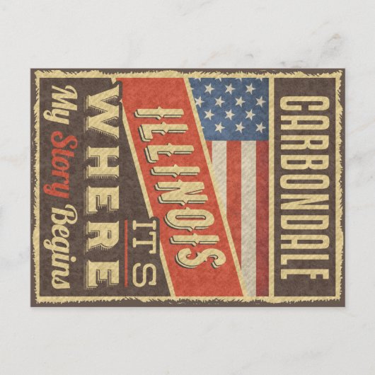 カルボンデールイリノイ ポストカード (正面)