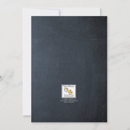 カルボードキ熱狂するルトホリデーパーティー招待状 招待状 (裏面)