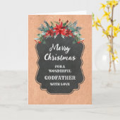 カルボ素朴ード神父メリークリスマス カード (黄色い花)