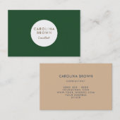 カルポリポモナグリーンビジネスカード 名刺 (正面/裏面)