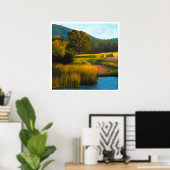 カルポリ魚釣り穴 ポスター (ホームオフィス)