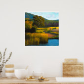 カルポリ魚釣り穴 ポスター (キッチン)