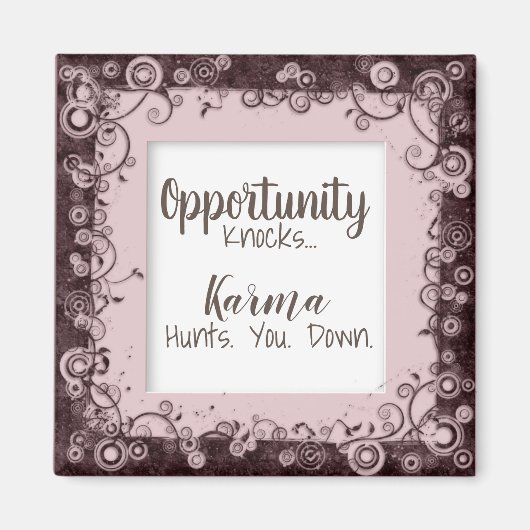 カルマおもしろい狩りYou Downマグネット マグネット (正面)