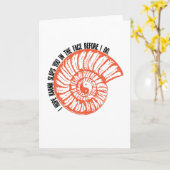 カルマがあなたを顔に… カード (黄色い花)