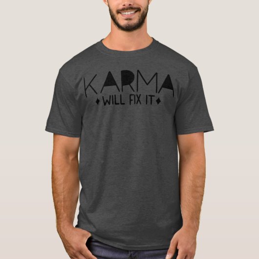 カルマがそれをやり返す サラシスティックな名言 男の子 Tシャツ (正面)