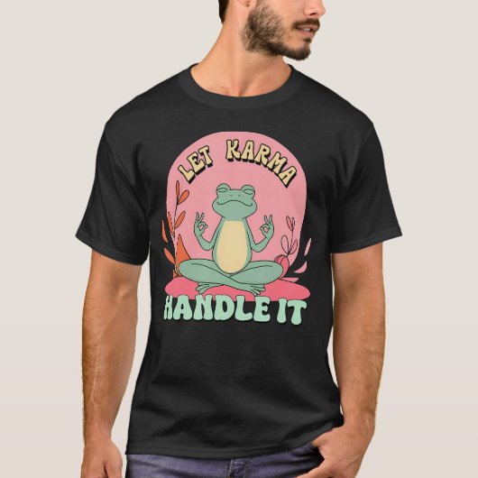 カルマにお任せ ゼン瞑想 Tシャツ (正面)