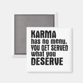 カルマには自分が受け入れてもらえるメニューがない マグネット (正面/裏面)