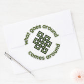 カルマのまわりに来のまわりにの推移 ラウンドシール (封筒)