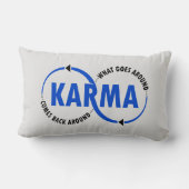 カルマのまわりに来のまわりにー(V2) ランバークッション (裏面)