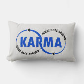 カルマのまわりに来のまわりにー(V2) ランバークッション (正面)