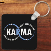 カルマのまわりに来のまわりに(v1) キーホルダー (裏面)