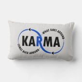 カルマのまわりに来のまわりに(v1) ランバークッション (裏面)