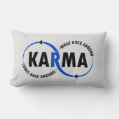 カルマのまわりに来のまわりに(v1) ランバークッション (正面)