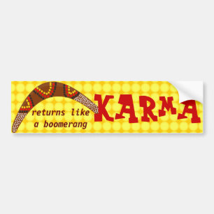 カルマのバンパーステッカー バンパーステッカー