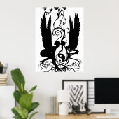 カルマのルーツプリント ポスター (ホームオフィス)