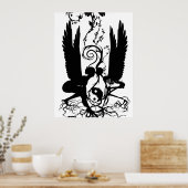 カルマのルーツプリント ポスター (キッチン)