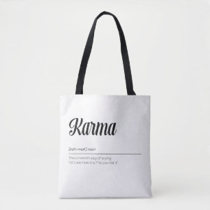 カルマの定おもしろい義 トートバッグ