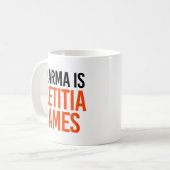 カルマはレティティアジェームス コーヒーマグカップ (正面左)