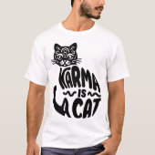 カルマは猫だ Tシャツ (正面)