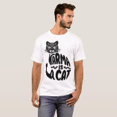カルマは猫だ Tシャツ (正面フル)