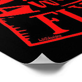 カルマは皮肉を直おもしろいすユーモアのある ポスター (角)