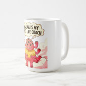 カルマは私の最高の人生監督だ コーヒーマグカップ (正面右)