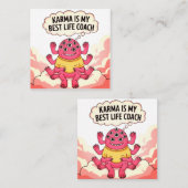 カルマは私の最高の人生監督だ スクエア名刺 (正面/裏面)