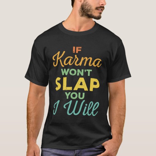 カルマもしが勝ったぞ専門家を叩くぞ Tシャツ (正面)