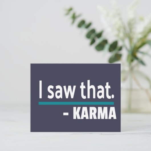 カルマを見おもしろいた ポストカード (スタンド正面)