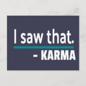 カルマを見おもしろいた ポストカード (正面)