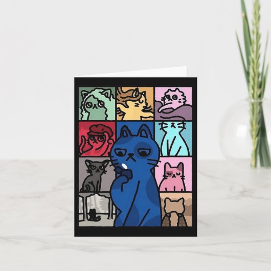 カルマイズキャットシャツ猫好き カード (正面)