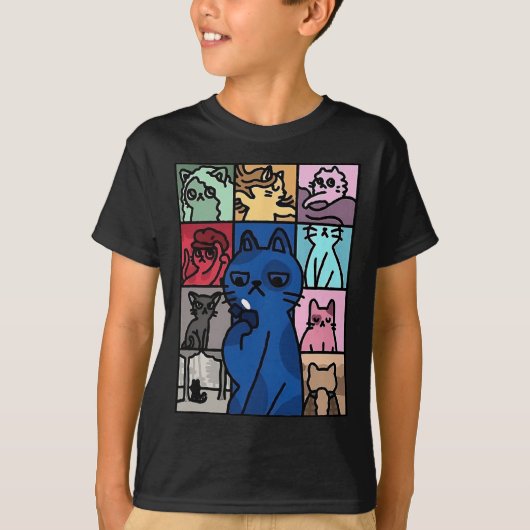 カルマイズキャットシャツ猫好き Tシャツ (正面)