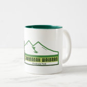 カルマナワルブランプロヴィショナルパークグリーンストライプ ツートーンマグカップ (正面右)