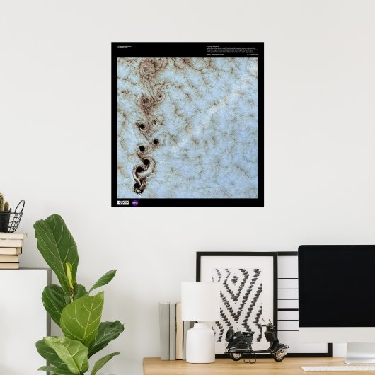 カルマン渦 ポスター (ホームオフィス)